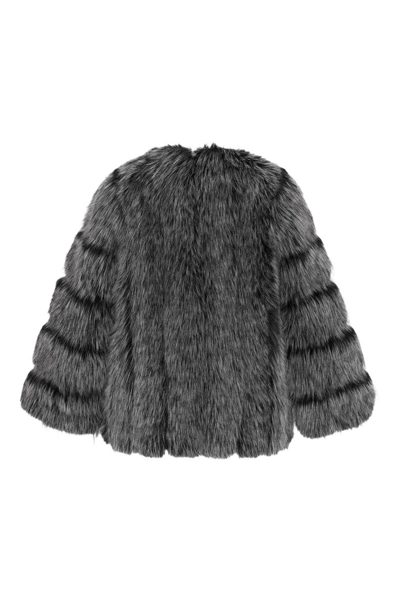 Lyla Grant Fur-Free Fox (Faux Fur) Short Jacket, Alternate, color, 