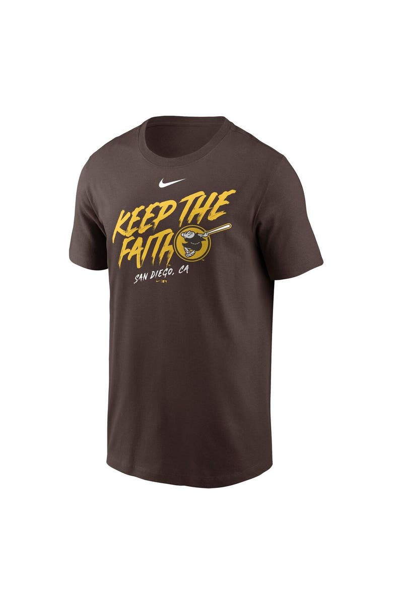 Nike Men's Nike Heathered Gray San Diego Padres Keep the Faith Local Team T-Shirt, Alternate, color, 
