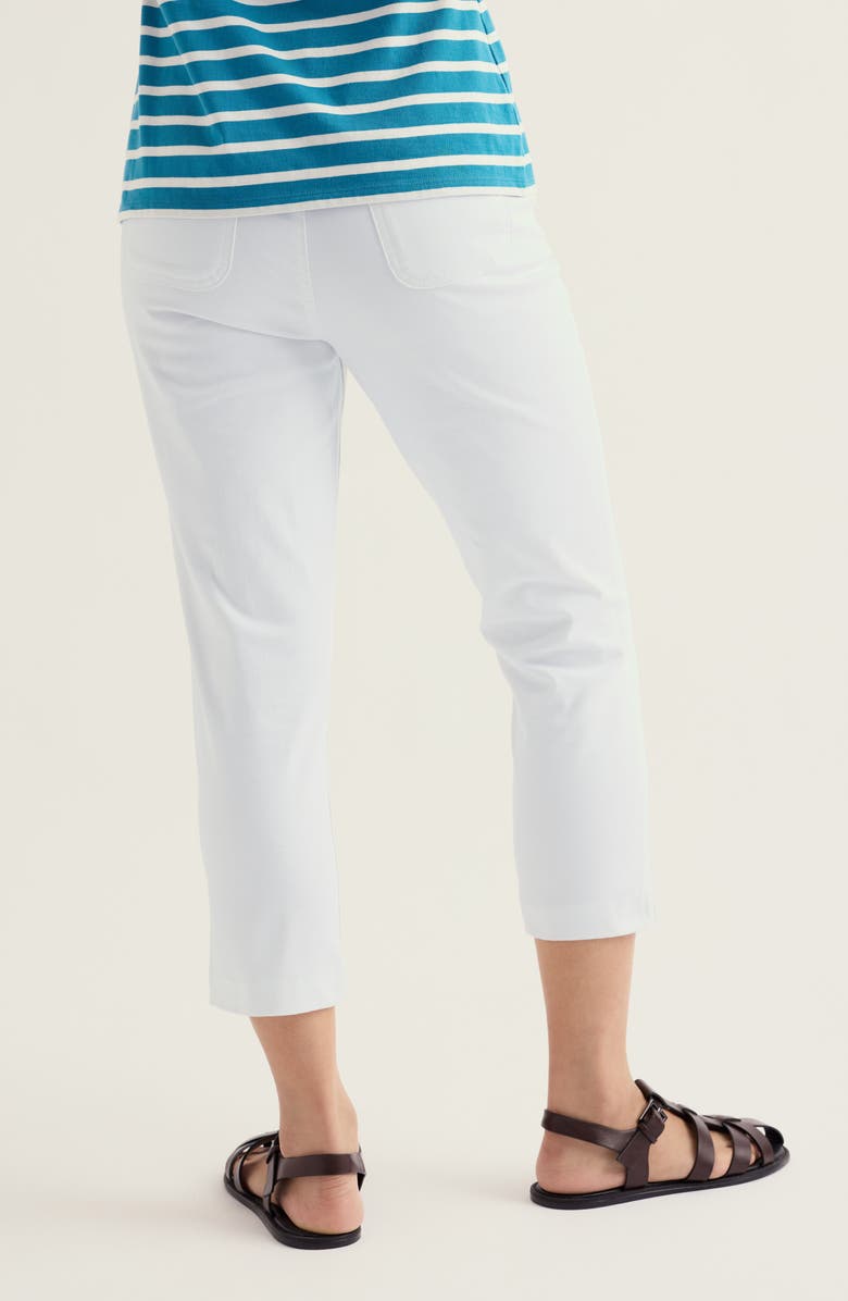 Seasalt Cornwall Albert Quay High Waist Crop Pants, Alternate, color, Chalk