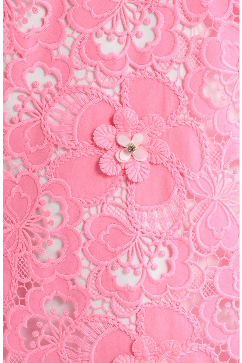 Malena Embellished Lace Shift Dress, Alternate, color, CHERRY BLOSSOM PINK