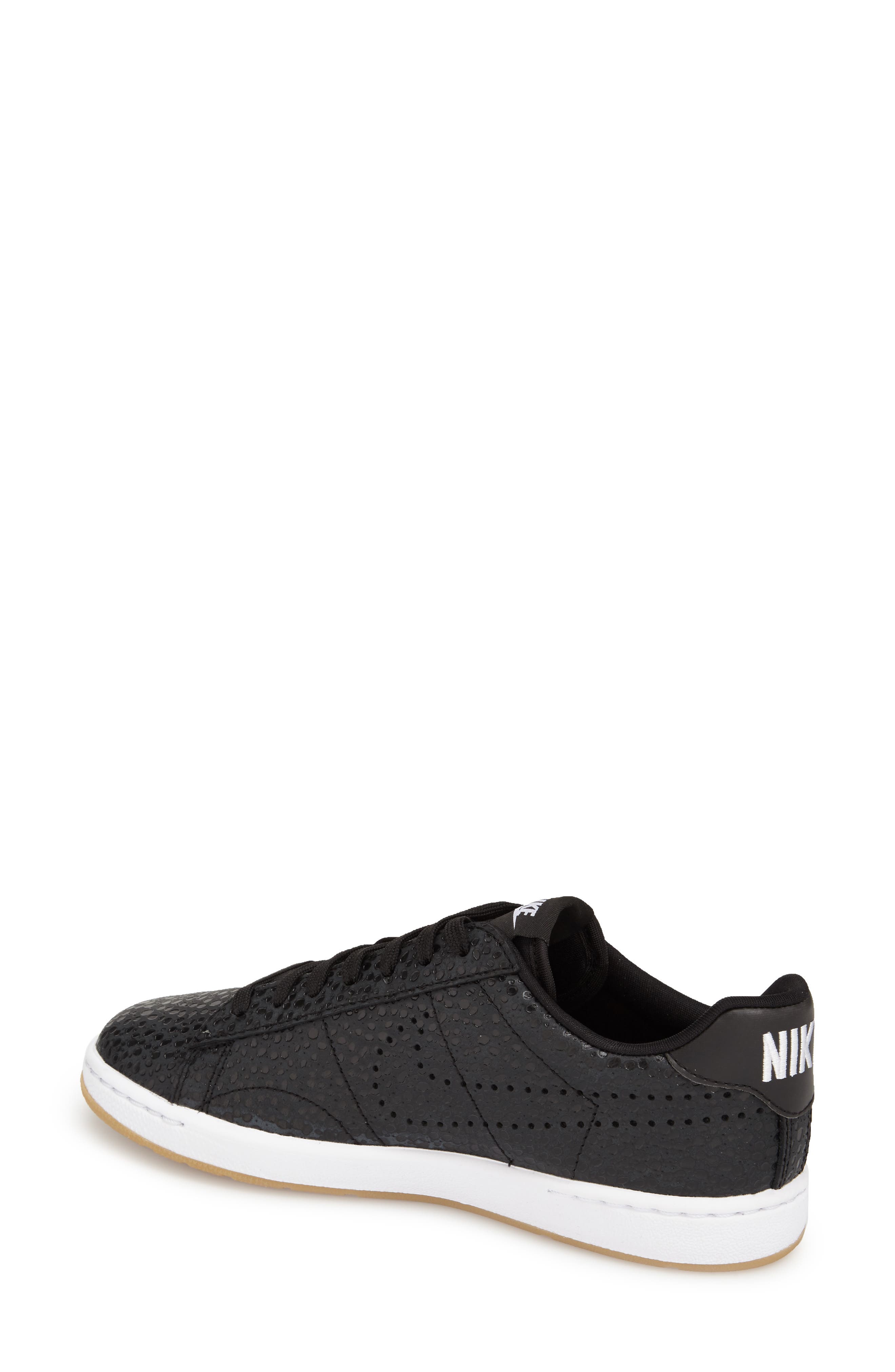 'Classic Ultra' Leather Sneaker, Alternate, color, BLACK/ WHITE