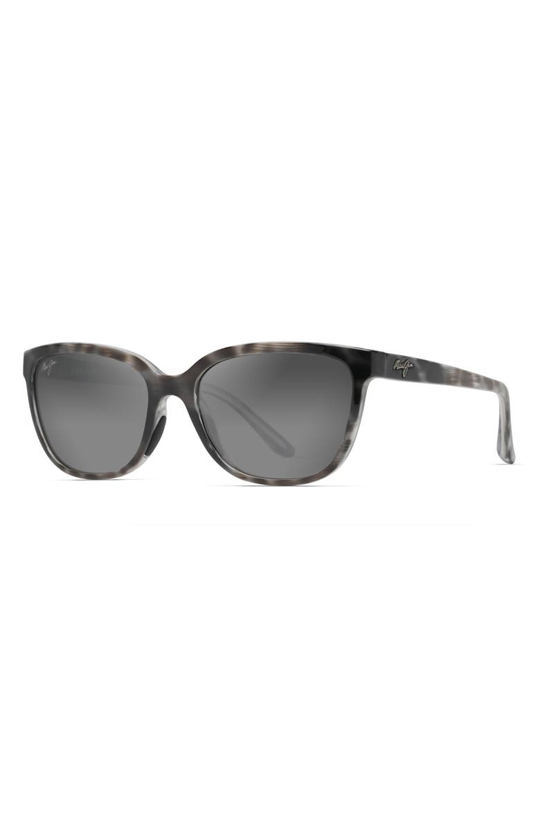 Maui Jim Honi 54mm PolarizedPlus2<sup>®</sup> Cat Eye Sunglasses, Alternate, color, Grey Tortoise Stripe