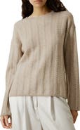 Lilysilk Semi-Sheer Cable-knit Cashmere Sweater