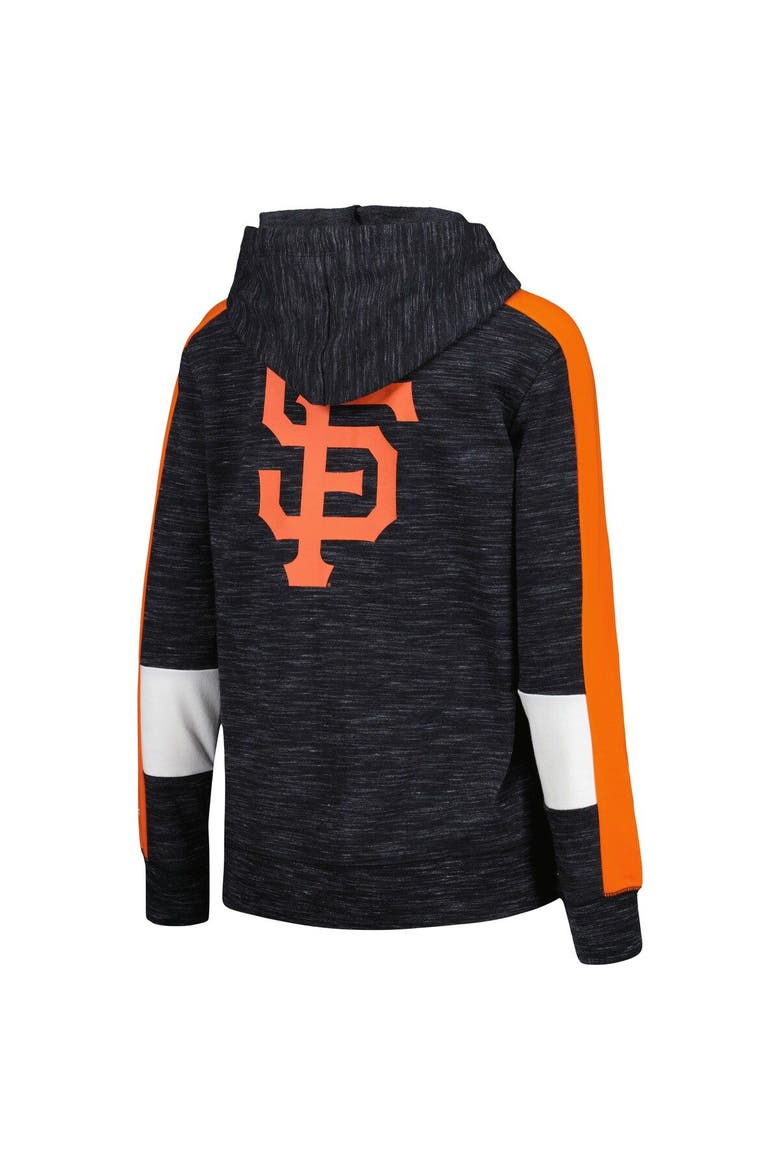 Women's New Era Black San Francisco Giants Colorblock Full-Zip Hoodie, Alternate, color, Black