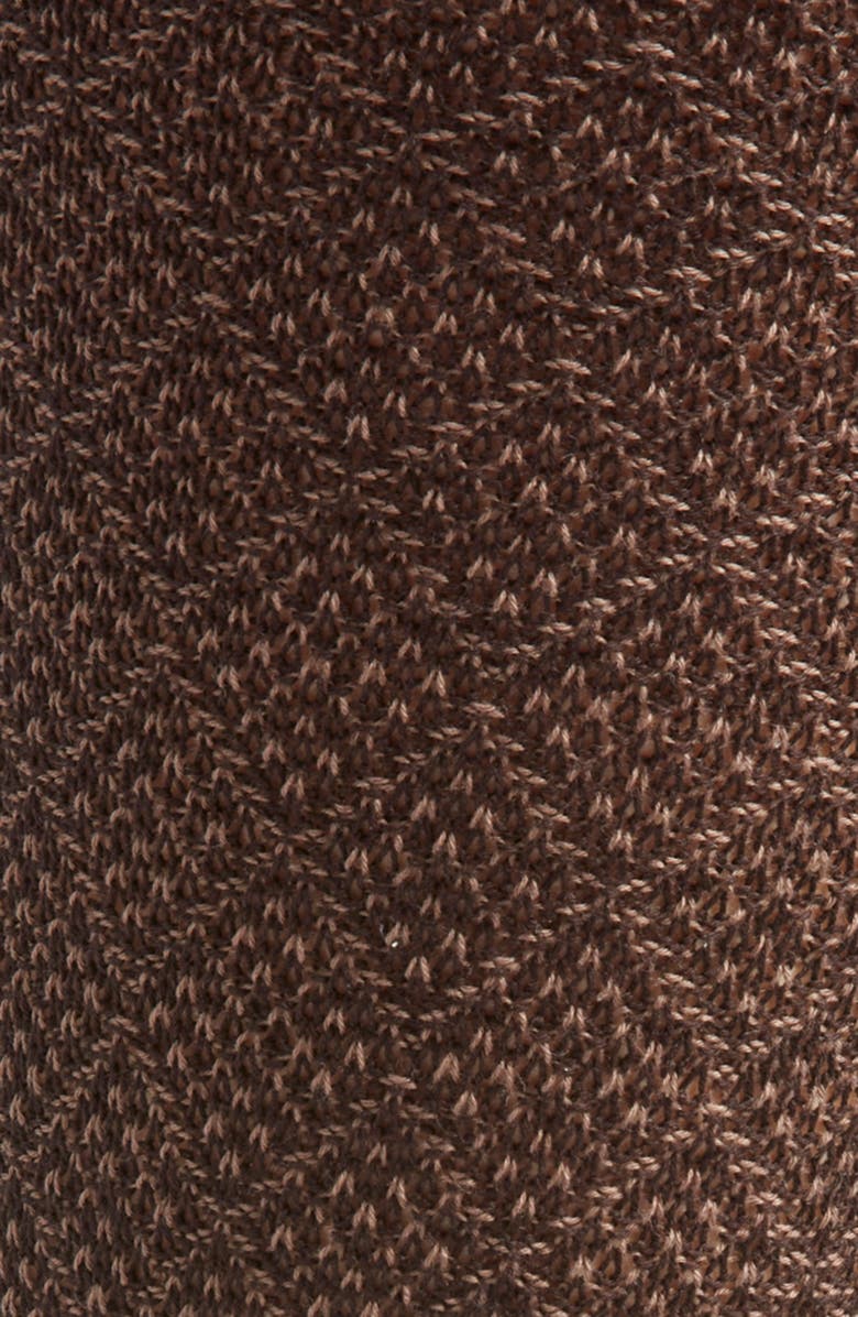 Canali Geo Jacquard Cotton Dress Socks, Alternate, color, Brown