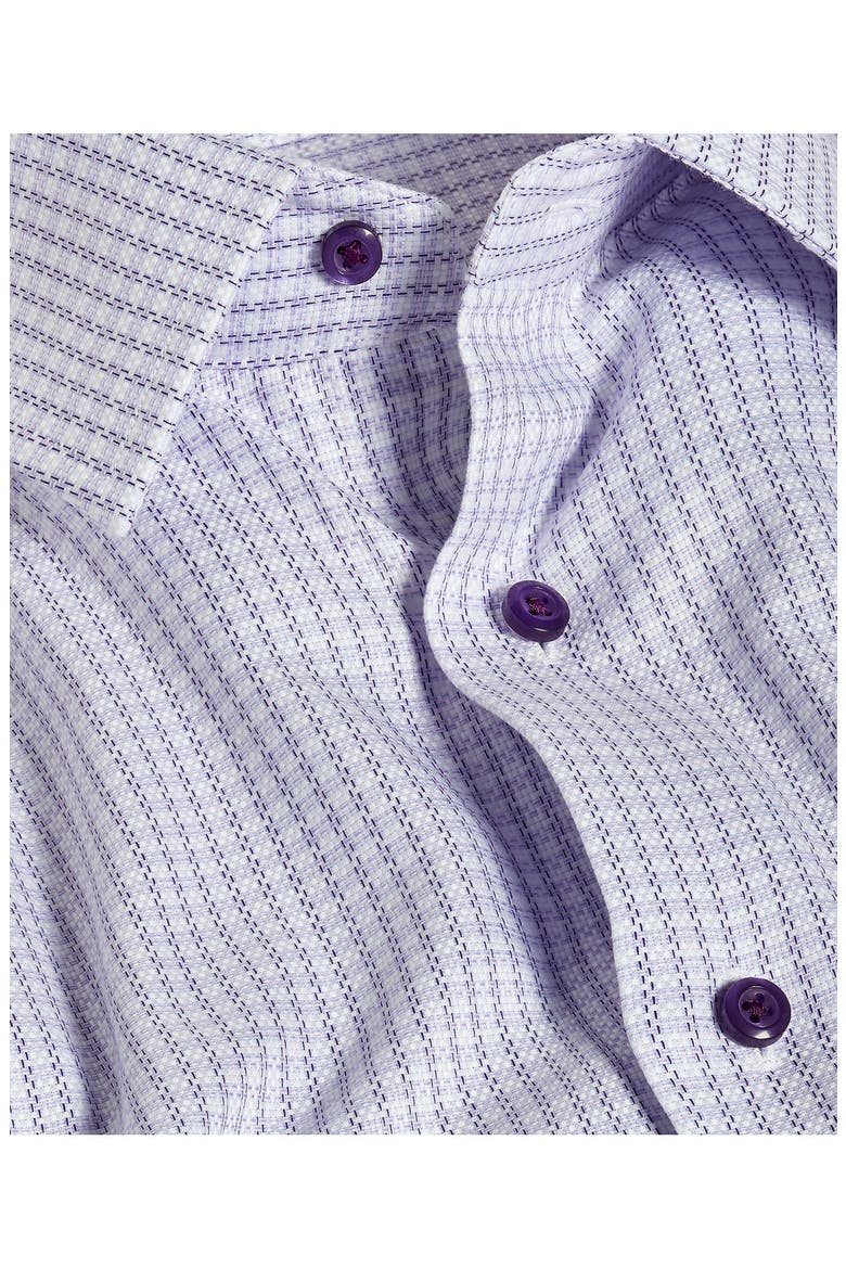 Regular Fit Cotton Dress Shirt, Alternate, color, WHITE/ BLUE