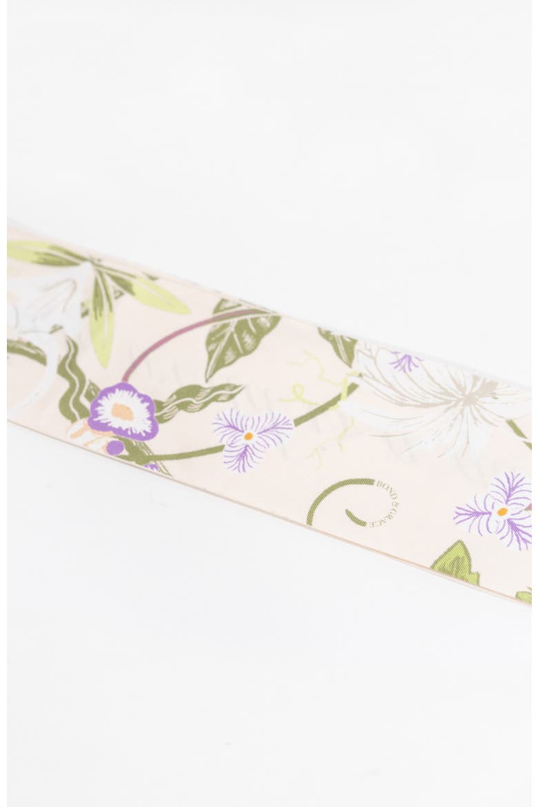 Cottage Vines Silk Twilly Scarf, Alternate, color, Green