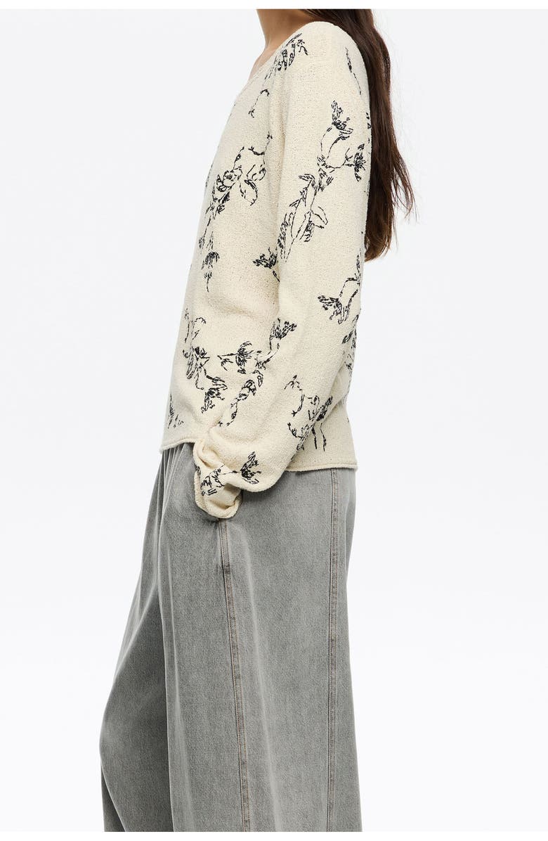 Bimba y Lola Notebook Sweater, Alternate, color, Notebook Light Yellow