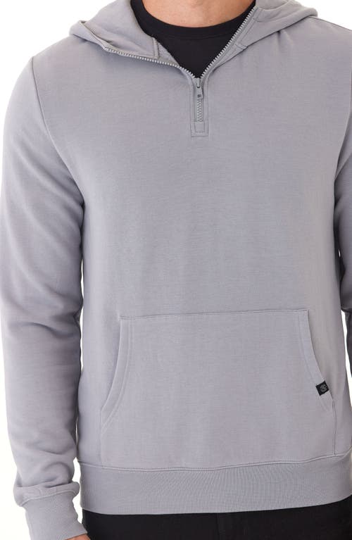Threads 4 Thought Colton Feather Fleece Half Zip Hoodie In Gray