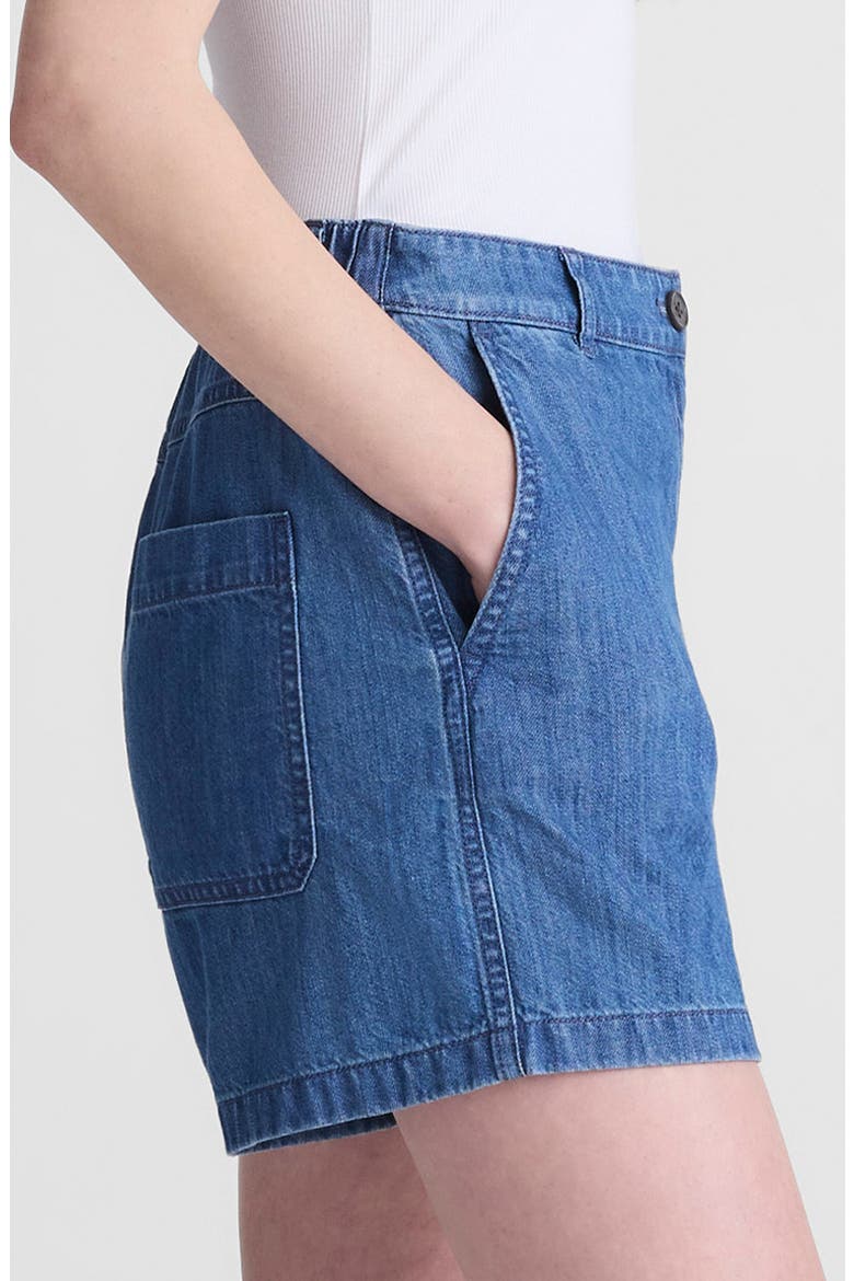 Zoe High Waist Shorts, Alternate, color, ULLMAN WASH