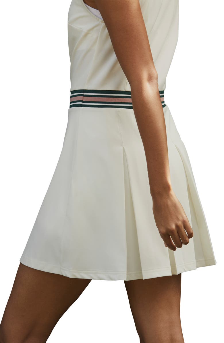 Varley Easton Back Pleat Polo Minidress, Alternate, color, 