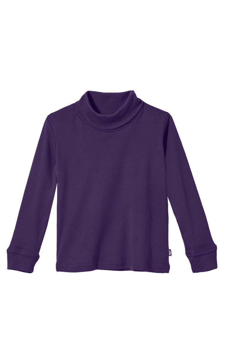 Baby Unisex Soft 100% Cotton Turtleneck, Alternate, color, Purple