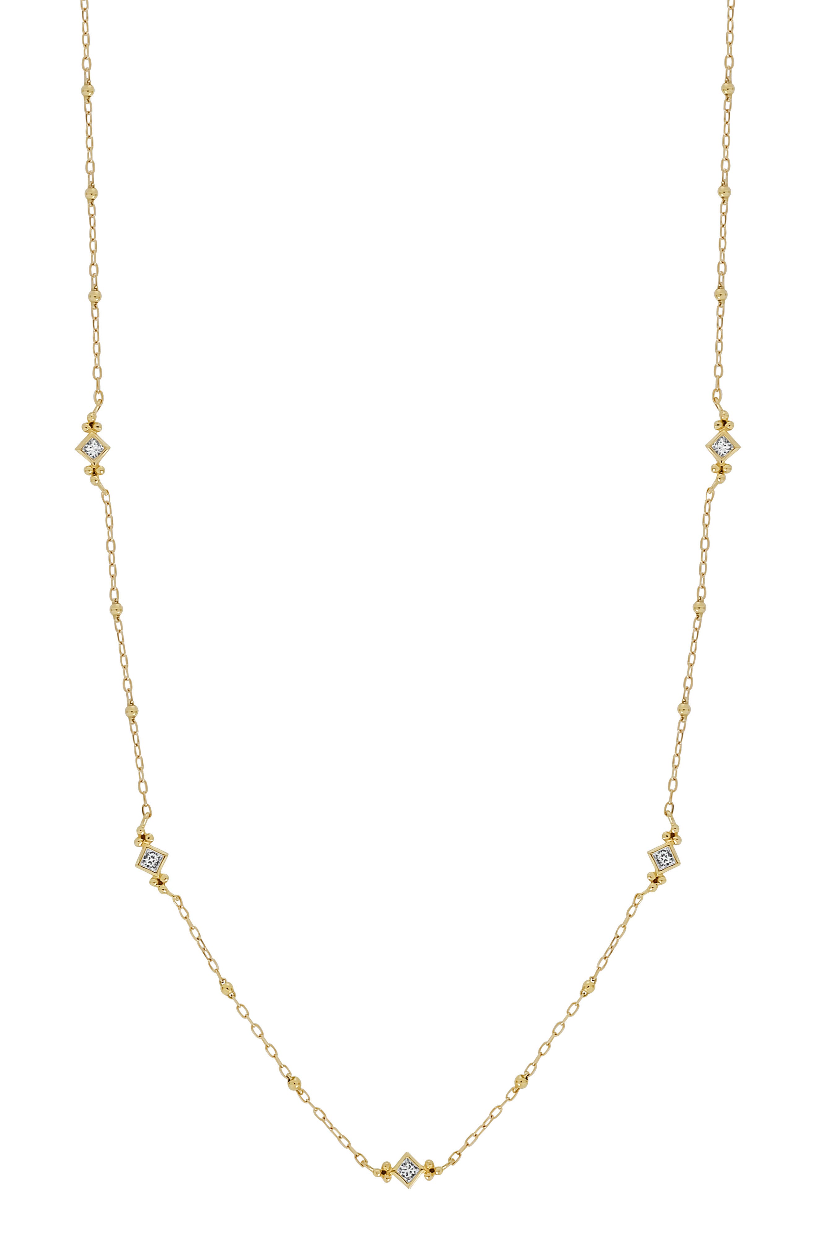 Bony Levy Mykonos Diamond Station Necklace