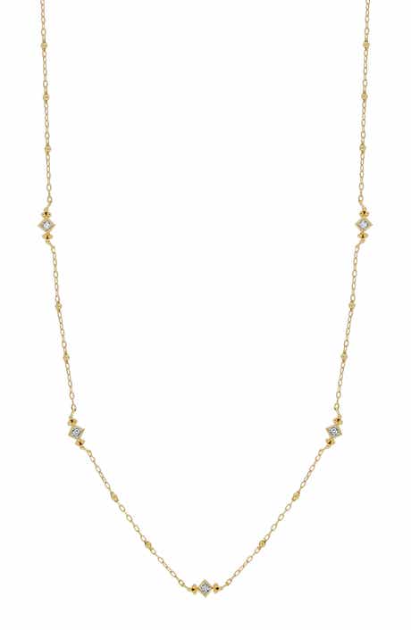Bony Levy Mykonos Diamond Station Necklace
