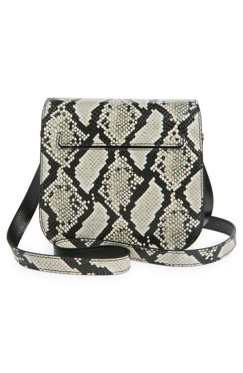 Tom Ford Mini Tara Python Embossed Leather Crossbody Bag In Roccia