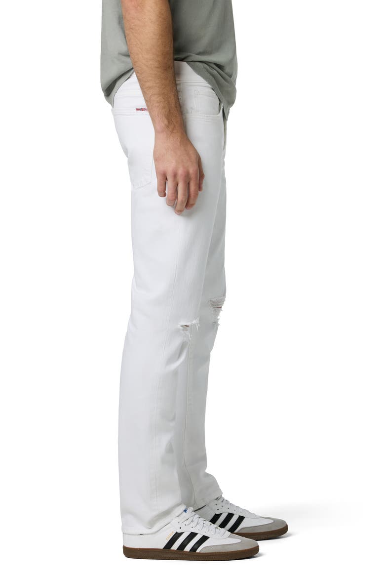 Blake Slim Straight Leg Jeans, Alternate, color, WHITE DESTROY