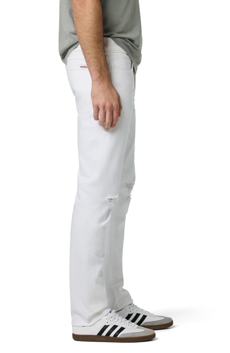 Hudson Jeans Blake Slim Straight Leg Jeans, Alternate, color, White Destroy