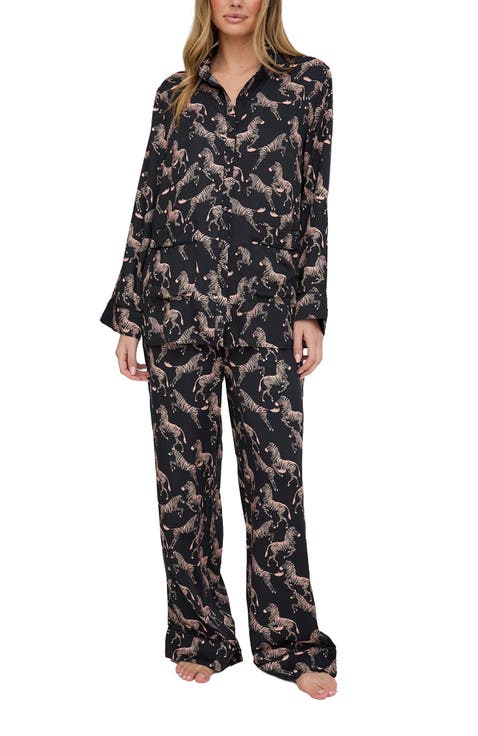 Evie Long Sleeve Print Pajama Set