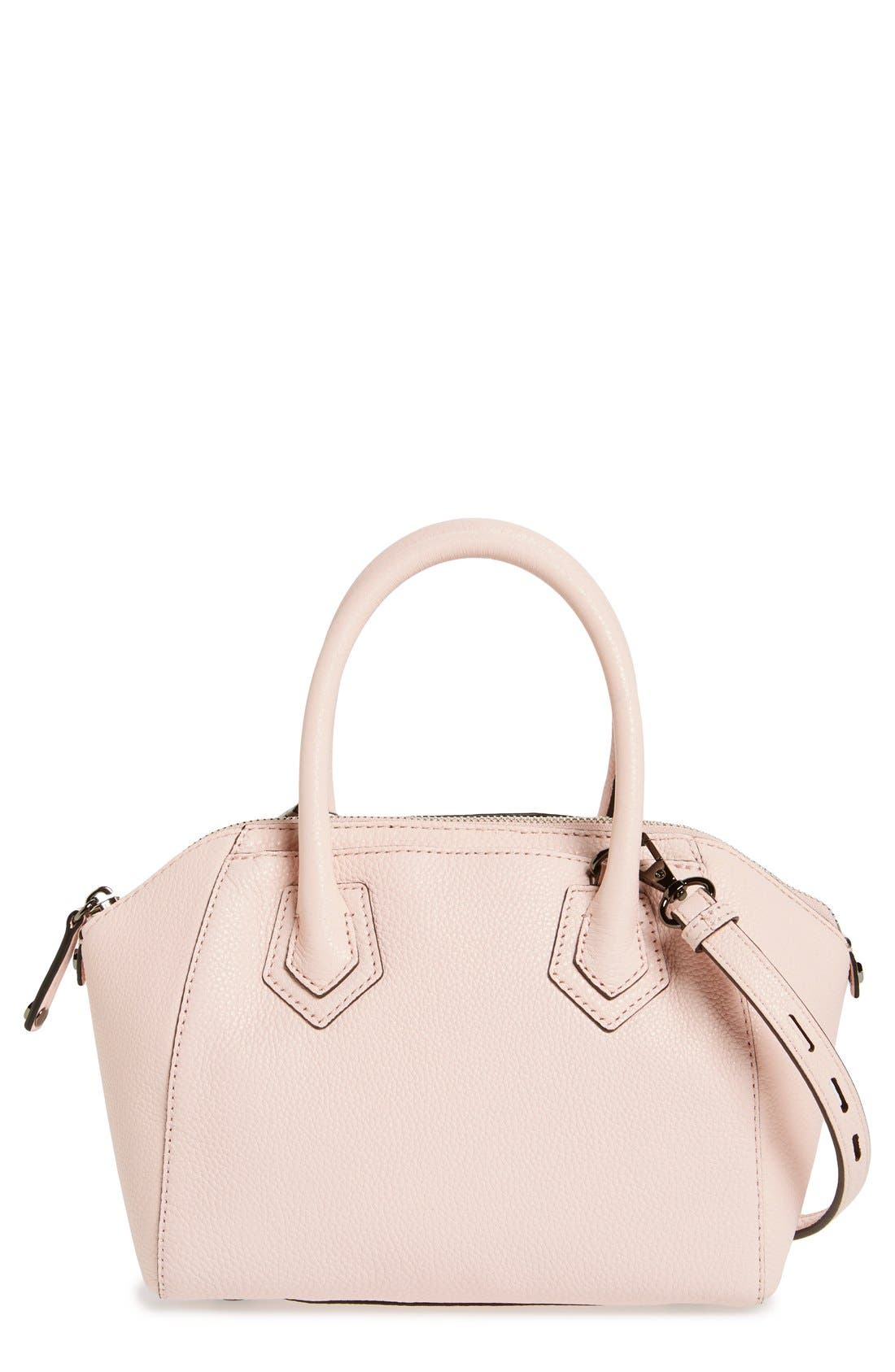 'Micro Perry' Satchel, Main, color, KHAKI/ LIGHT GOLD HRDWR