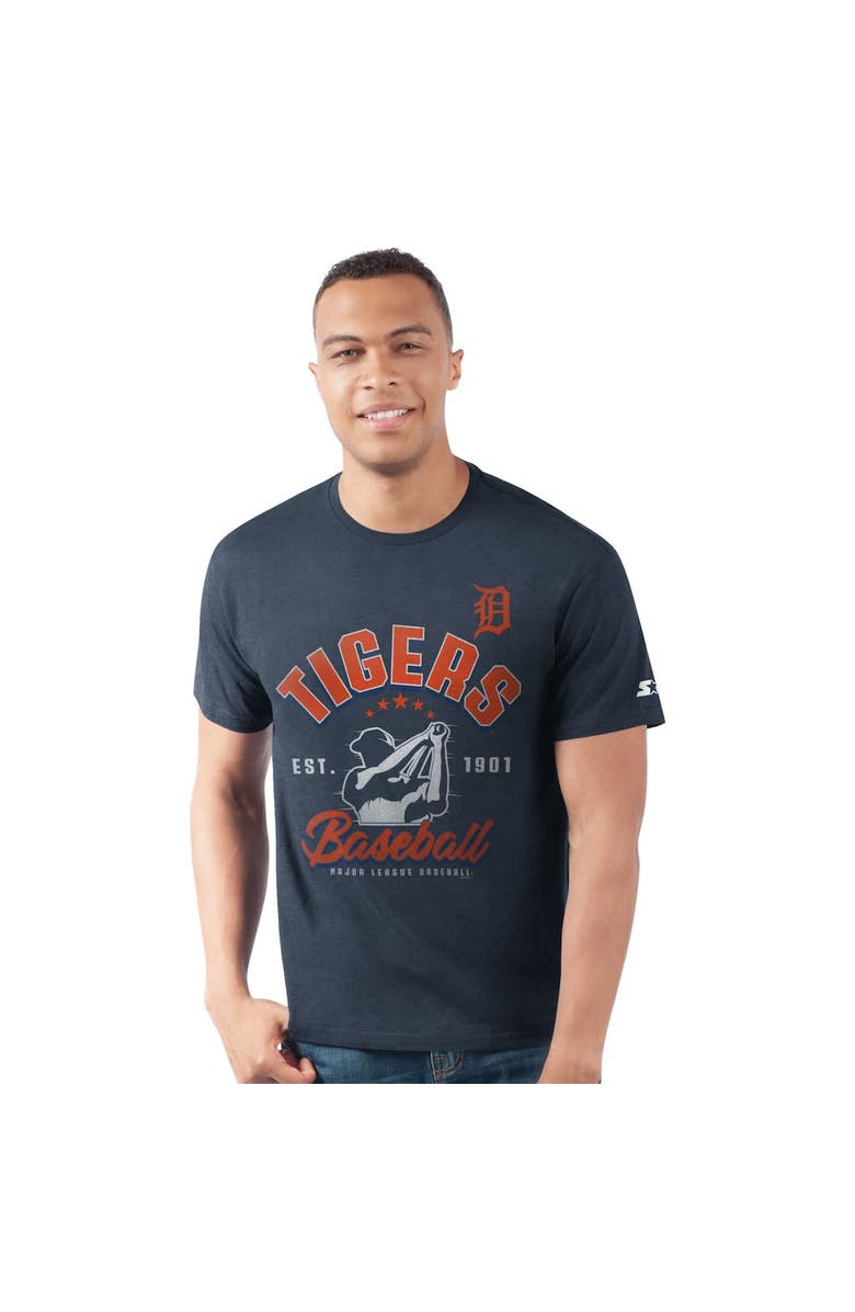 STARTER Men's Starter Navy Detroit Tigers Prime Time Batter T-Shirt, Main, color,