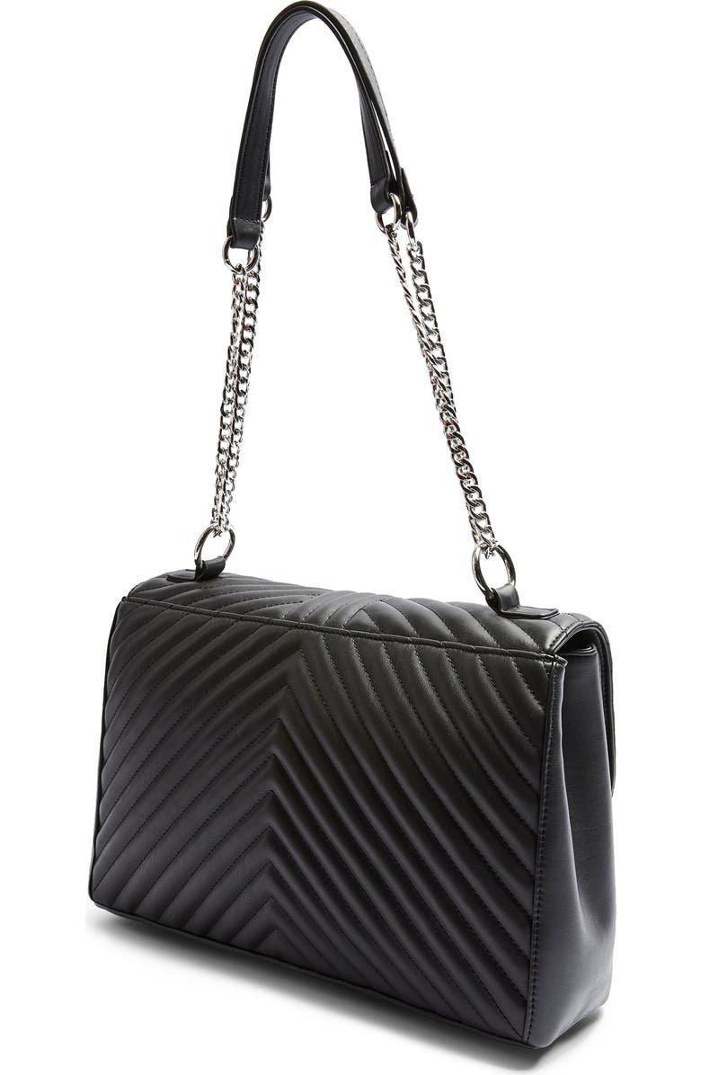 Topshop Sofia Quilted Faux Leather Shoulder Bag, Alternate, color,