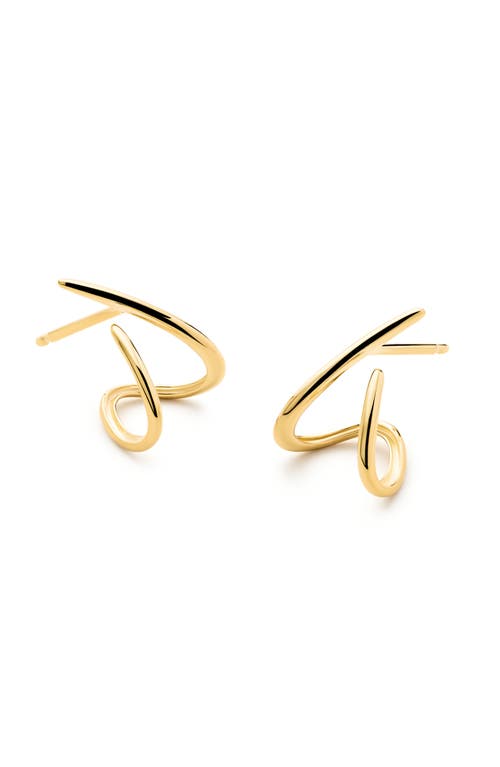 Ana Luisa Solid Gold Aurora Huggie Studs