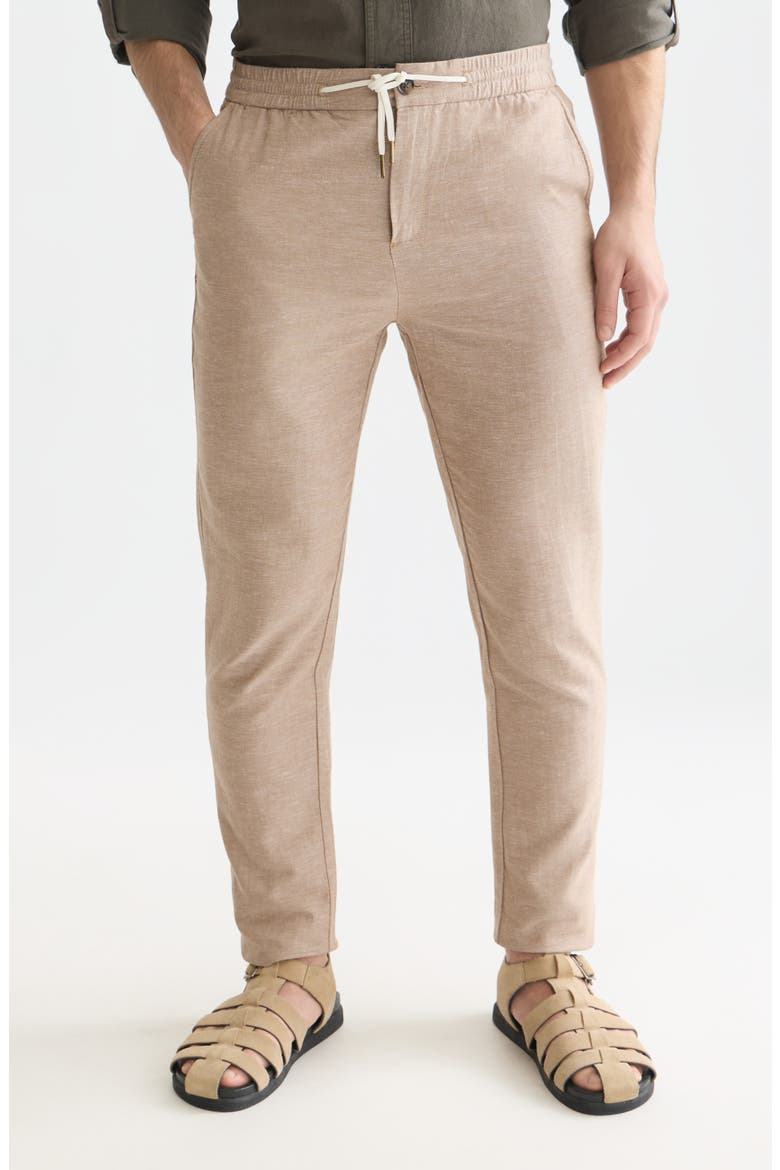 Warren Cotton & Linen Joggers, Main, color, AMPHORA