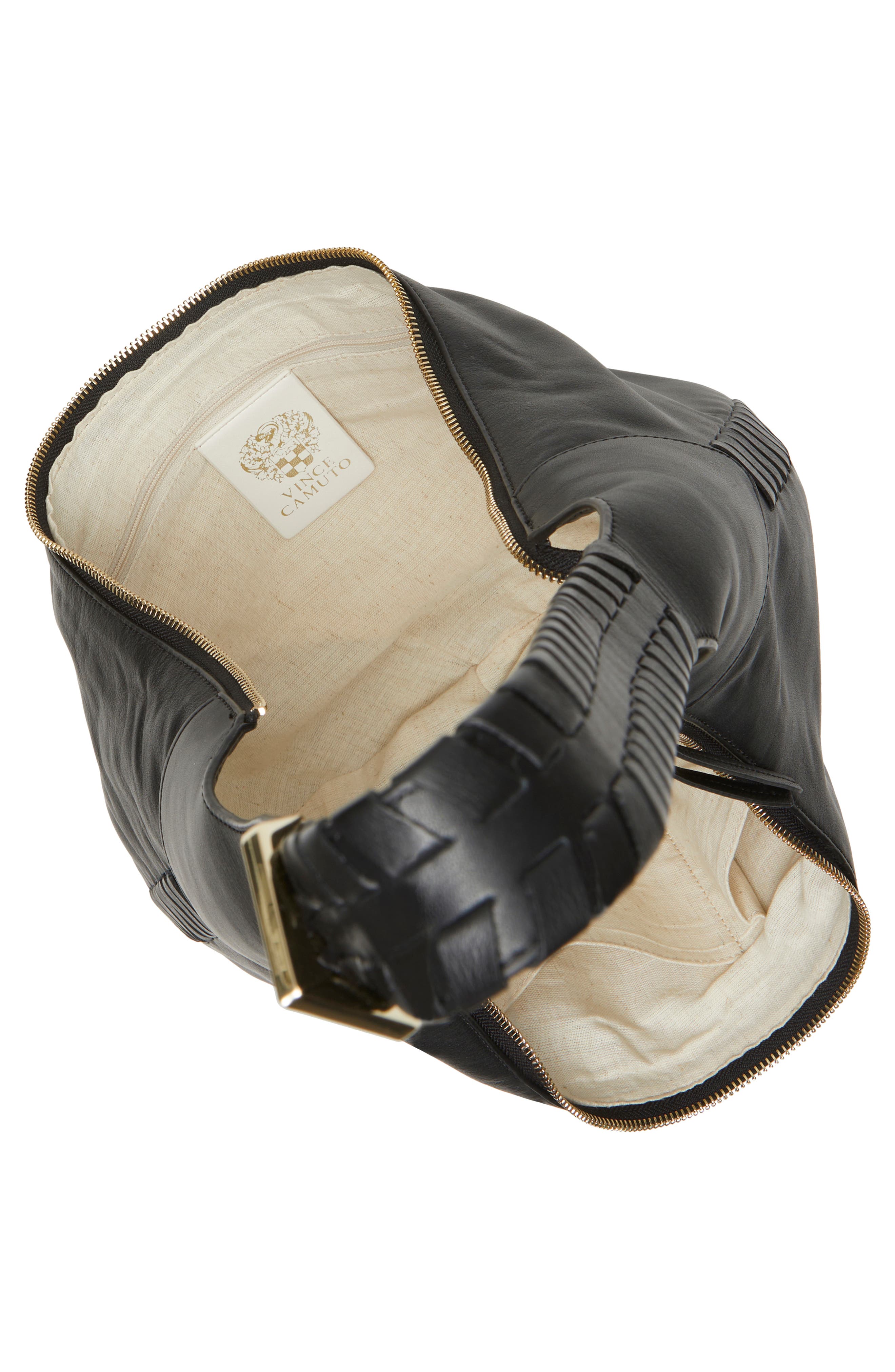 Vince Camuto Clarq Leather Shoulder Bag, Alternate, color, 