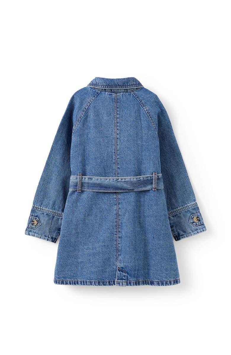 Cotton On Kids Kid's Natasha Trench Coat, Alternate, color, Blue Haven Mid Blue