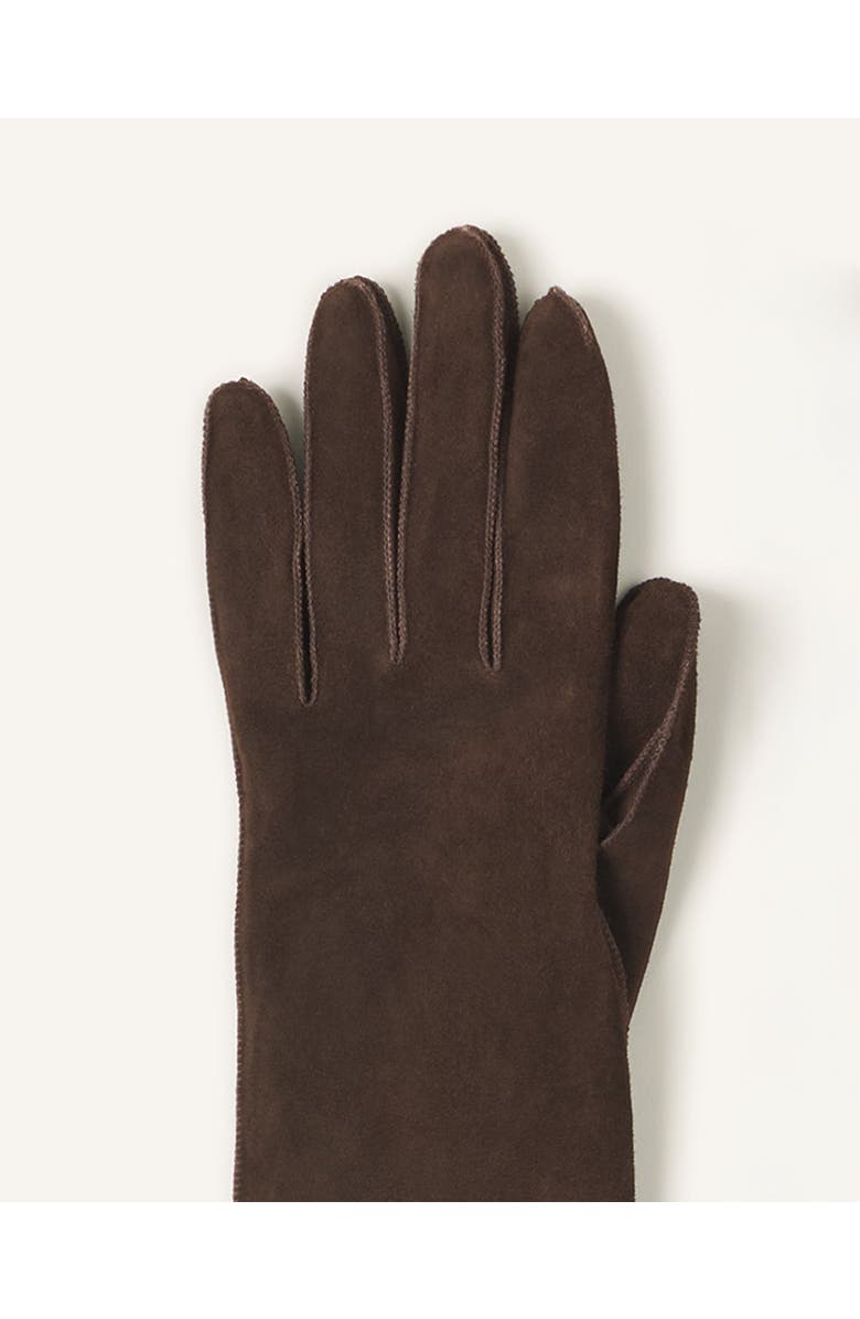 Lanvin LONG SLIM SUEDE GLOVES, Alternate, color,
