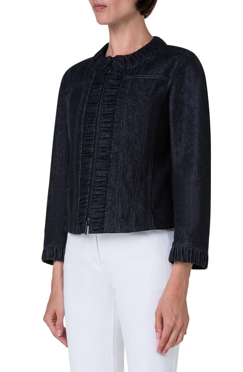 Akris punto Denim Jacket, Alternate, color, 