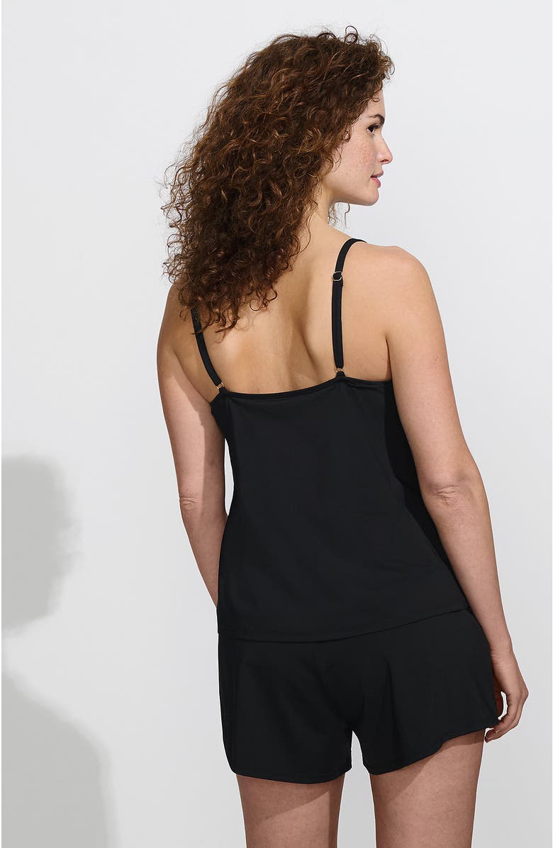 Lands' End Tulip Romper Swimsuit, Alternate, color, Black