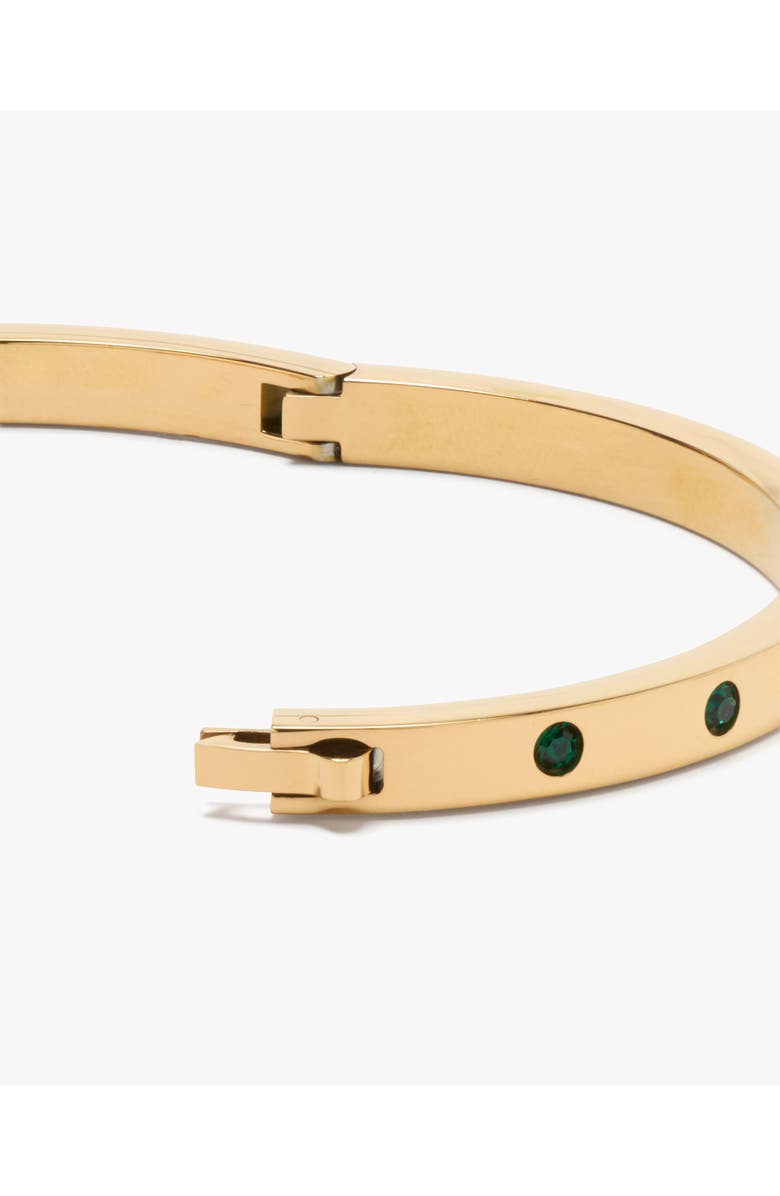 Kate Spade New York set in stone hinge bangle bracelet, Alternate, color, 