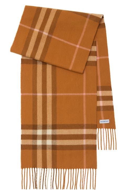 Giant Check Cashmere Scarf