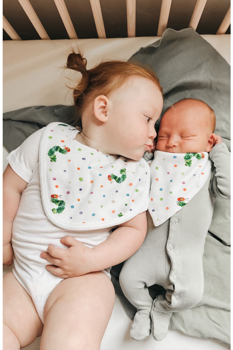 Assorted 3-Pack Organic Cotton Bandana Bibs, Alternate, color, WHITE MULTI