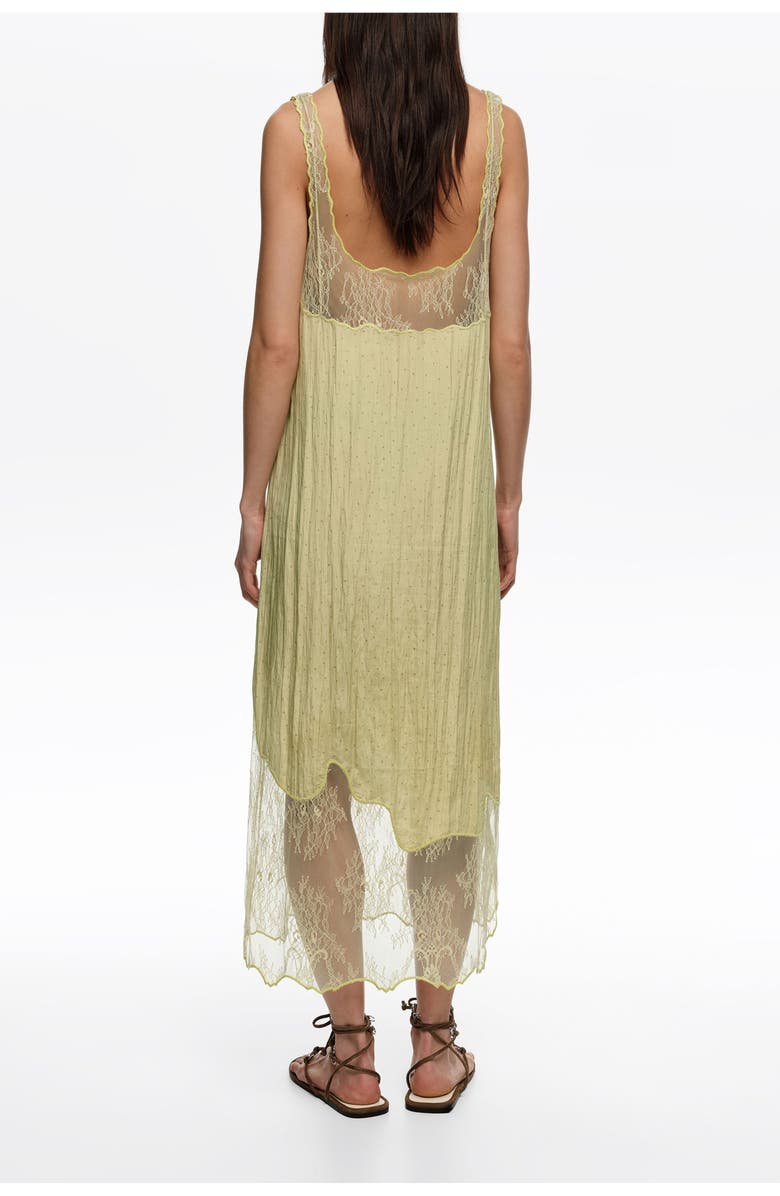 Bimba y Lola Mini Dots Lace Strap Dress, Alternate, color, Dots Mini Olive