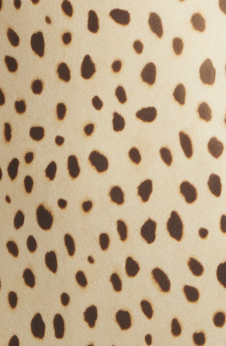 POSSE Leo Cheetah Print Drape Back Silk Georgette Dress, Alternate, color, Cheetah
