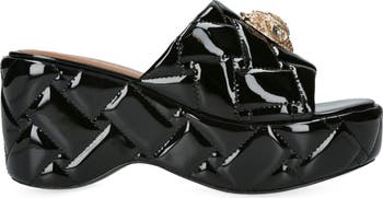 Kensington Platform Wedge Slide Sandal