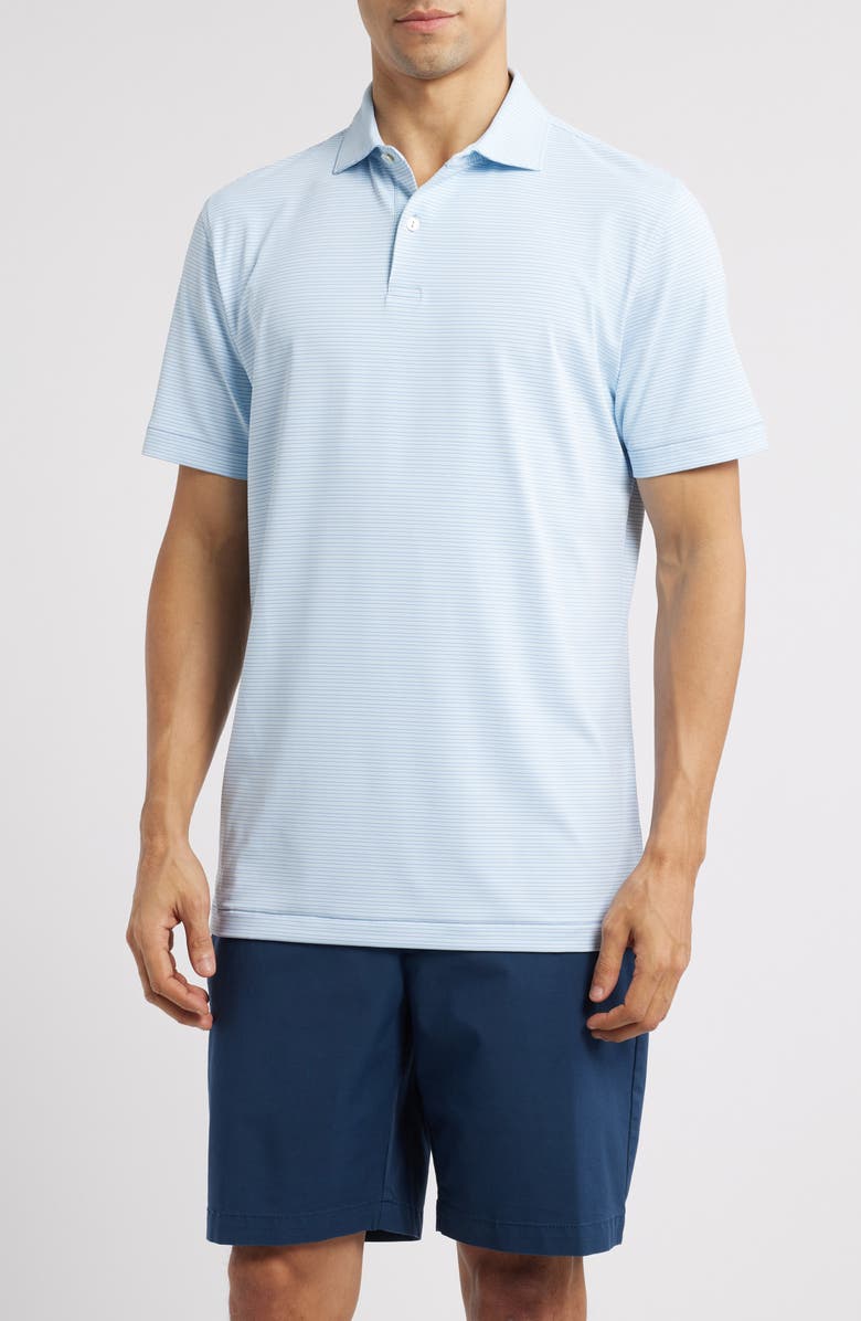 Peter Millar Chord Performance Jersey Polo, Main, color, Angelite