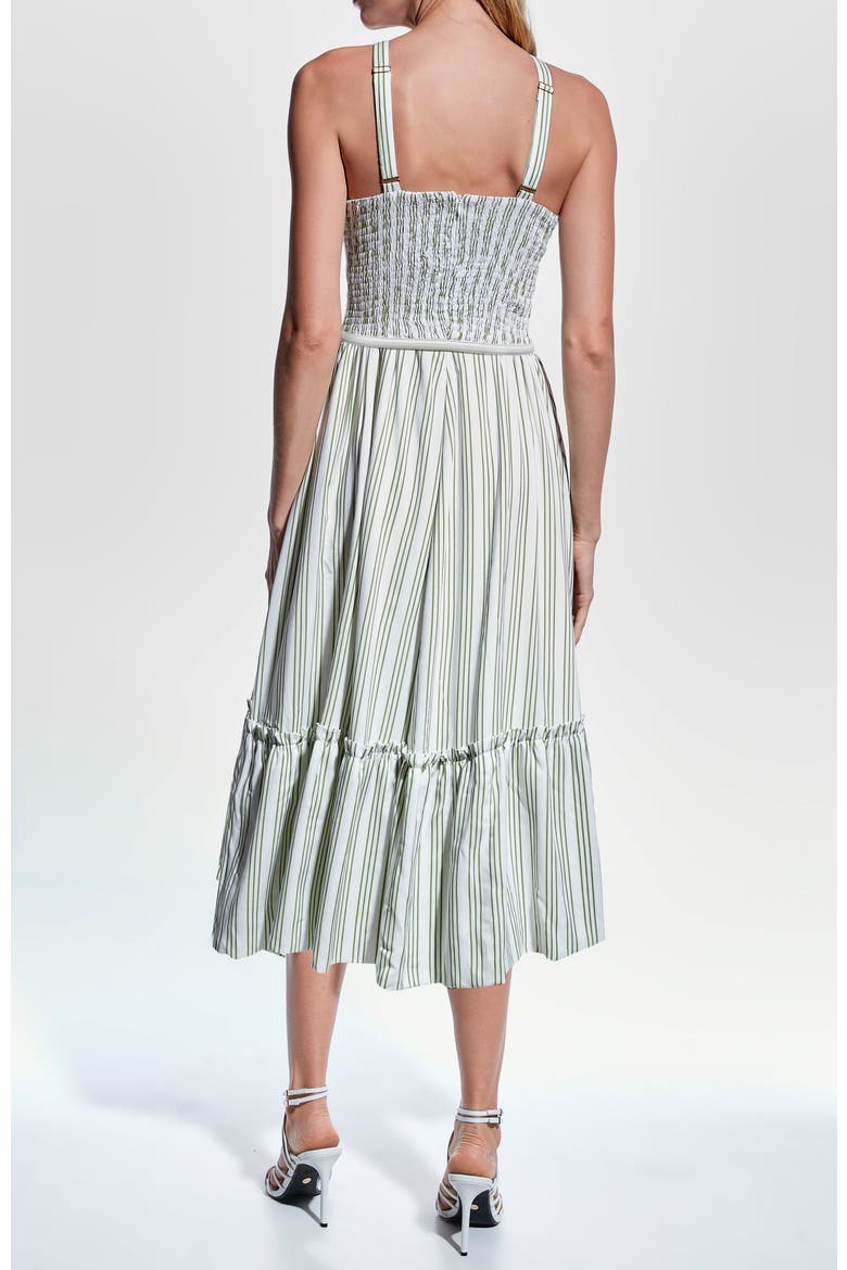 Lexi Dress, Alternate, color, White/Peridot Green