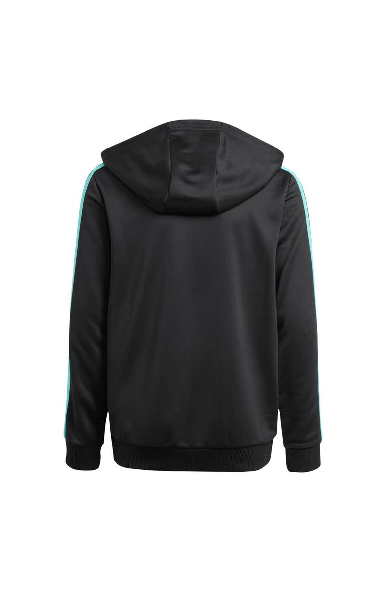 adidas Youth adidas  Black Mercedes-AMG Petronas F1 Team DNA Alphaskin Full-Zip Track Hoodie, Alternate, color, 