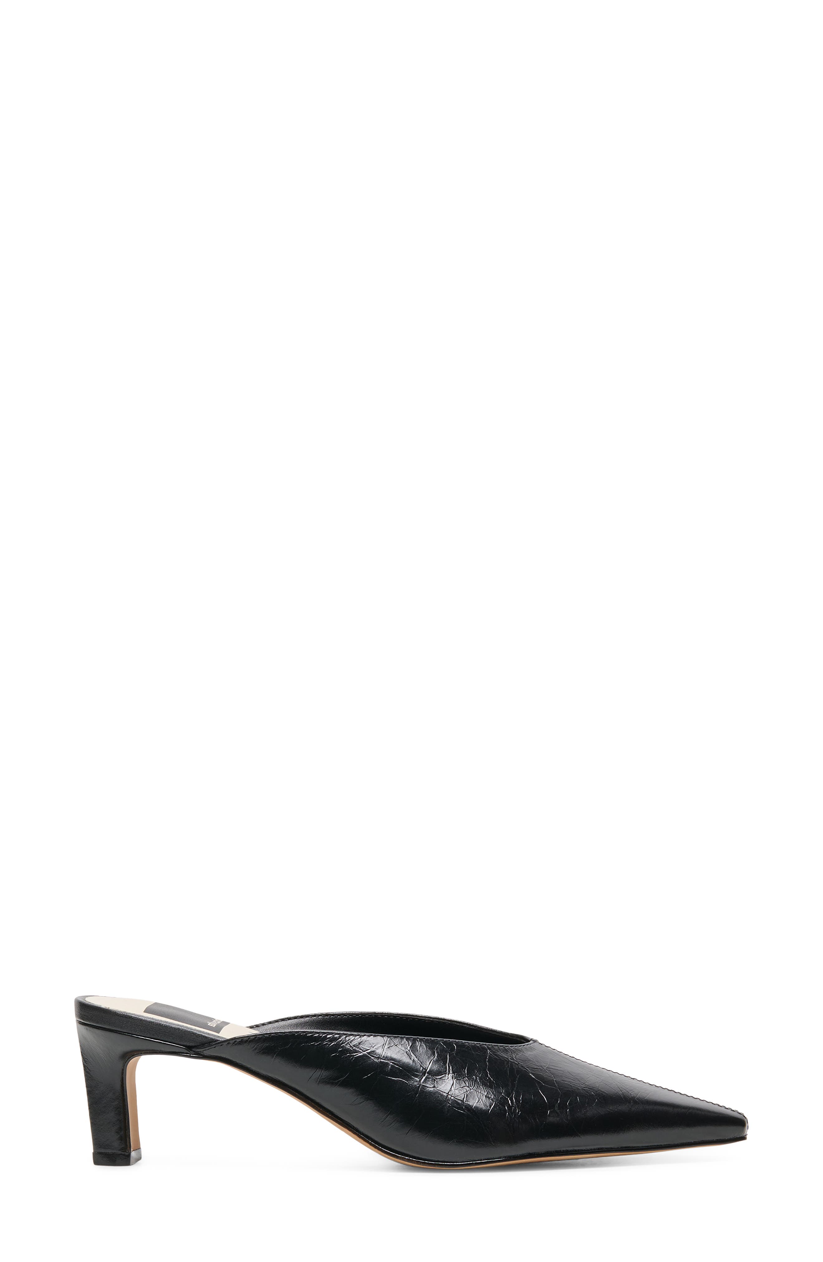 Lavina Pointed Toe Mule, Alternate, color, MIDNIGHT CRINKLE PATENT