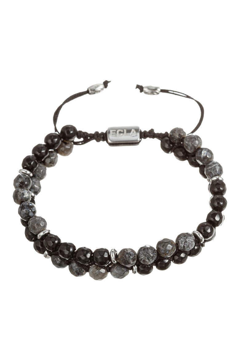 Men's Mateo Adjustable Bracelet, Main, color, SILVER