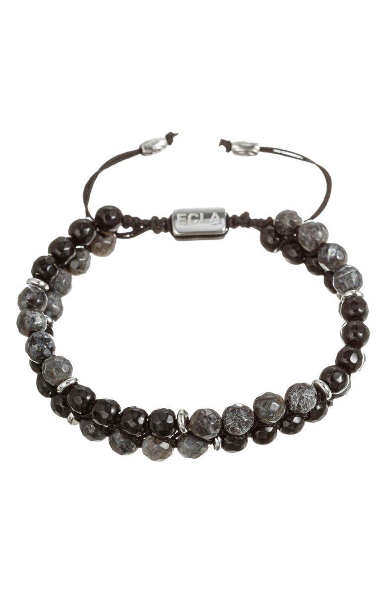 EYE CANDY LOS ANGELES Men's Mateo Adjustable Bracelet, Main, color, Black