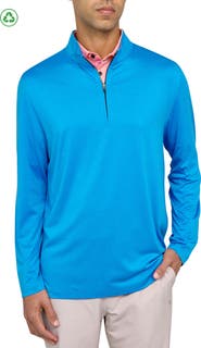 CON.STRUCT Regular Fit Melange Recycled Performance Quarter Zip