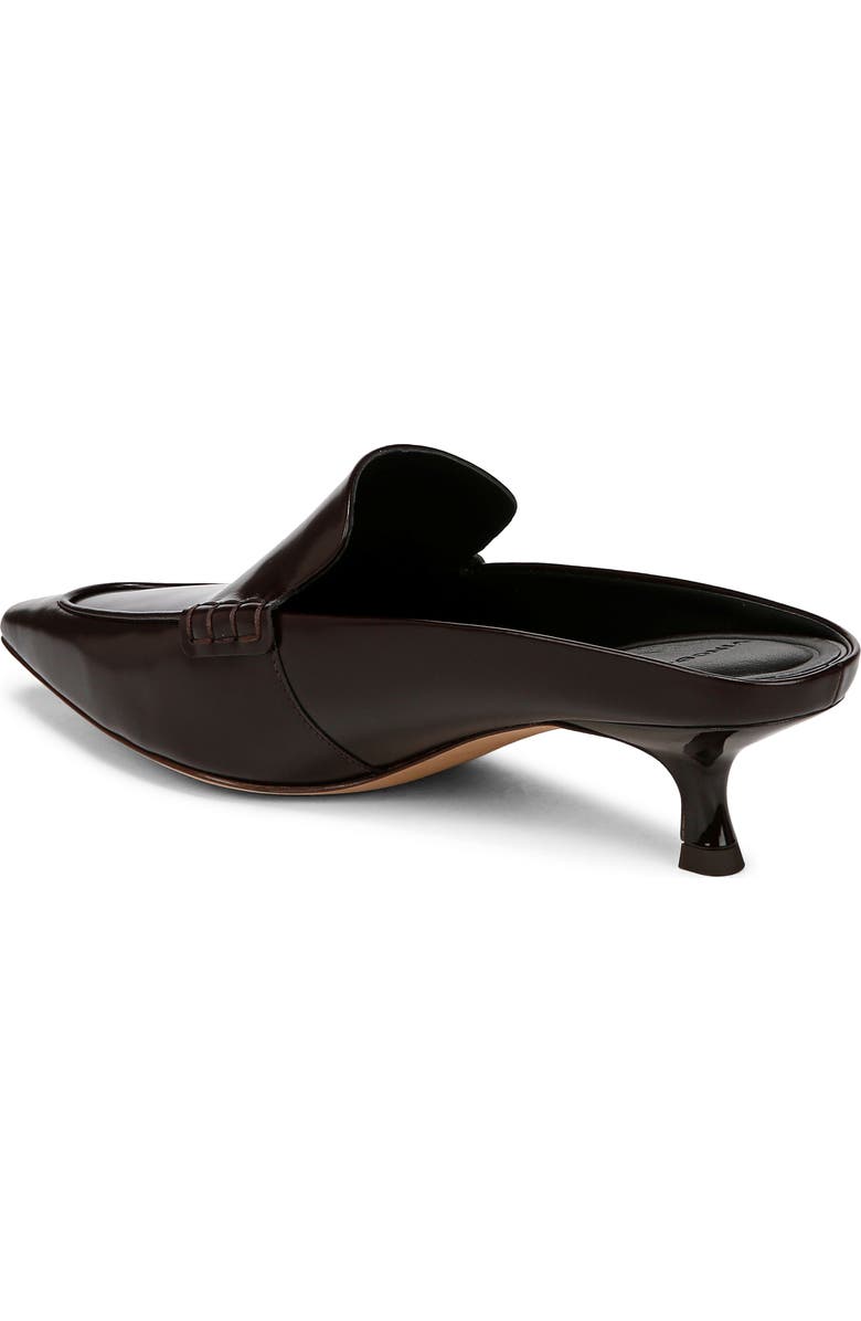 Vince Samy Pointed Toe Kitten Heel Loafer Mule, Alternate, color, Ganache