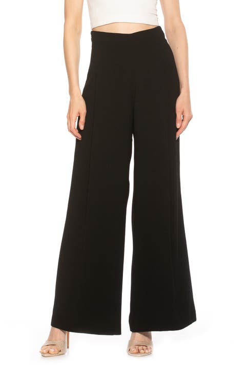 Elia High Waist Pleat Wide Leg Pants