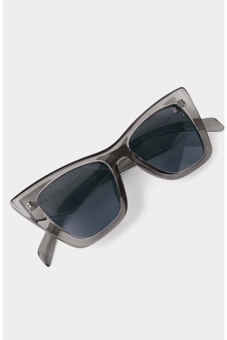 Porto Sunglasses, Alternate, color, Grey Transparent