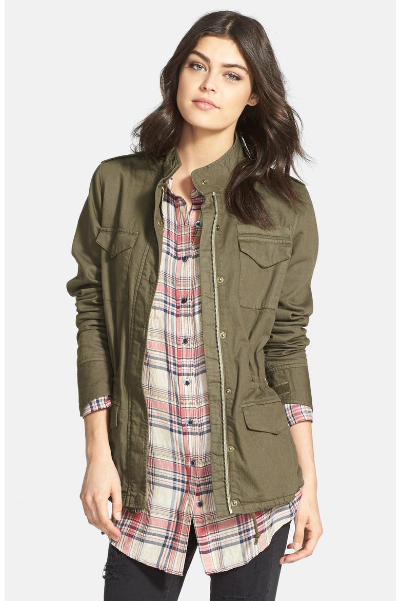 'Vintage' Expedition Jacket, Main, color, WASHED OLIVE TARMAC