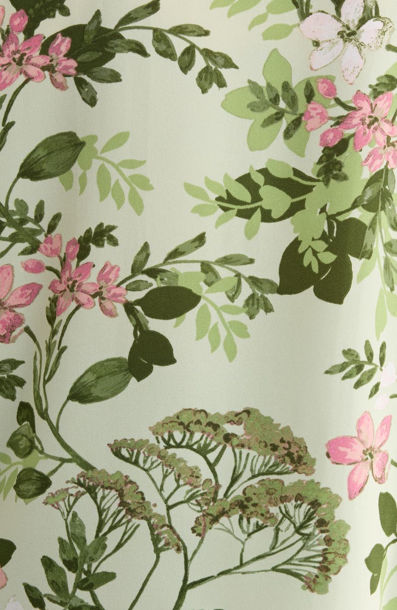 SUGARLIPS Zane Floral Bryn Button Up Top, Alternate, color, Green/ Pink Multi